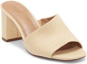 Nordstrom Rack Luella Block Heel Slide Sandal in Natural Raffia at Nordstrom Rack, Size 5.5