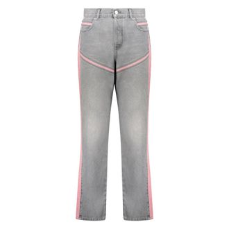 Diesel Straight Jeans, female, Gray, Size: W30 Straight Leg Jeans