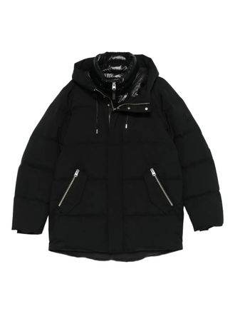 Mackage hooded padded jacket - men - Polyamide/Polyamide/Polyester/Goose Down/Goose Feather - 42 - Black