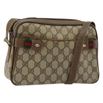 Gucci Pre-owned Cross Body Bags, female, Beige, Size: ONE SIZE Pre-owned Vintage Cross Body Bag