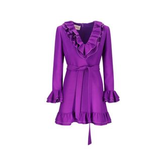 Valentino Garavani Dames, Jurken, Paars, Maat: 2XS