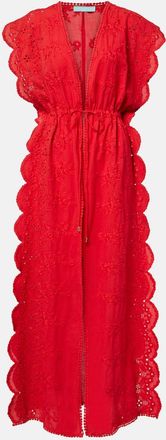 Melissa Odabash Talitha broderie anglaise cotton kaftan