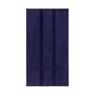 Moncler Home, Dames, Blauw, ONE Size, Katoen, L10913D000010U64974T Strandlaken