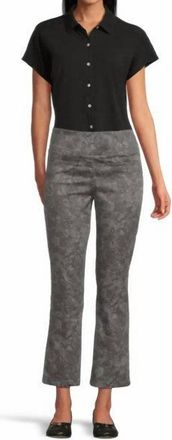 Elliott Lauren Gardens Straight Leg Pants In Grey