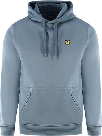 Lyle & Scott Leisteenblauwe pull-over hoodie van Lyle & Scott