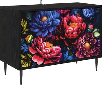 vidaXL Mueble De Tv Kiel 69 X 33 X 50,5 Cm Roble Negro Vidaxl