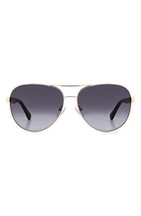 Fossil 60mm Aviator Sunglasses in Light Gold at Nordstrom Rack