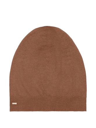 Saint Laurent Geribbelde muts - Bruin