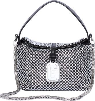 GCDS Gcds, Tassen, Dames, Zwart, ONE Size, Nylon, Mini Mega Comma Mesh Bag