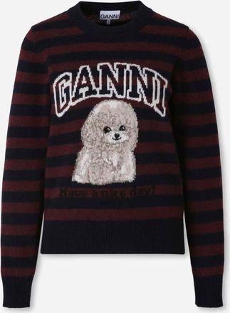 Ganni Jersey Striped Poodle
