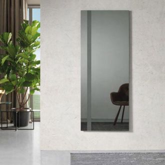 Capodarte Capodarte - Specchio rettangolare con decoro sabbiato 60x150 cm devis finitura fume