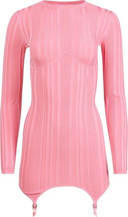 Fleur du Mal Abito corto Garter - Rosa