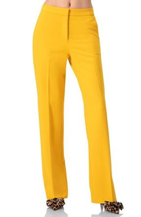 Ivonne Tailored Yellow Straight-Leg Pants at Nordstrom, Size 12