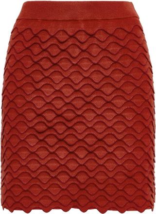Maliparmi Winter Wave Rok - Dames - Korte rokken - Bruin - S - Polyester - Rokken