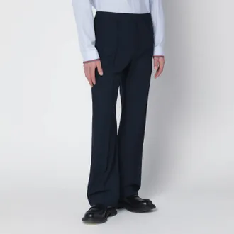 Gucci Midnight blue technical panama trousers