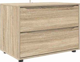 vidaXL Storage Cabinet Sonoma Oak 80 x 48 x 57 cm Engineered Wood vidaXL