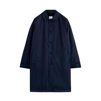 Aspesi Single-Breasted Coats, male, Blue, Size: 2XL Trench Vodka Long