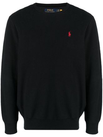 Polo Ralph Lauren Trui met geborduurd logo - Zwart