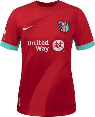 Nike KC Current 2025 Stadium Home Nike Womens Dri-FIT NWSL Replica Jersey in Red | P35557KCSL-RED