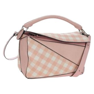 Loewe Pre-owned Shoulder Bag - Dames - Vintage Schoudertas - Roze - ONE Size - Leer - Vintage
