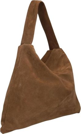 Omoda Tassen, Dames, Bruin, ONE Size, Su&egrave;de, Suede Bag x Moderosa