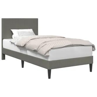 vidaXL Struttura Del Letto Grigio Chiaro 90 X 200 Cm Tessuto In Cords Vidaxl