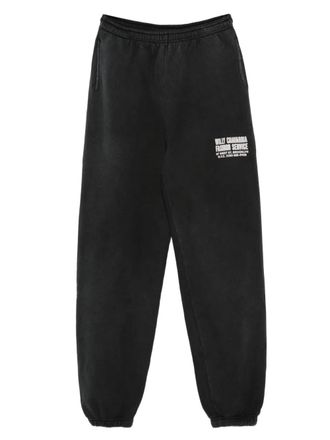 Willy Chavarria Fashion Services track pants - men - Cotton - L - Black