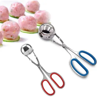 OEM Set Di 2 Pinze Antiaderenti In Acciaio Inox Per Polpette Di Riso, Torte E Biscotti, Utensili Da Cucina - Crezuo