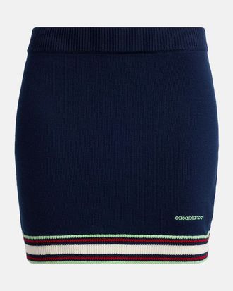 Casablanca Merino Wool Mini Skirt