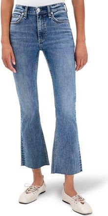 Rag & Bone Flexi Peyton Raw Hem Mid Rise Ankle Bootcut Jeans in Woodstock at Nordstrom, Size 24
