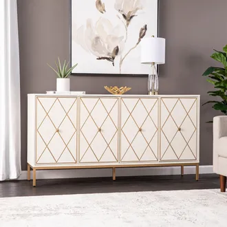 SEI Marradi Sideboard Cabinet With Storage Cream