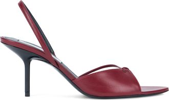 Victoria Beckham Womens Slingback Sandals Burgundy Calfskin