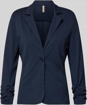 Soyaconcept Blazer mit Raffungen Modell Siham in Marine, Gr&ouml;&szlig;e XXL
