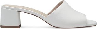 Tamaris Leren Muiltje - Dames - Muiltjes - Wit - 39 EU - Leer - Schoenen