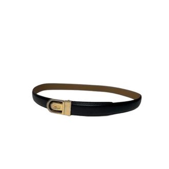 Celine Pre-owned Belts, female, Black, Size: ONE SIZE Pre-owned Vintage Carriage Buckle Belt