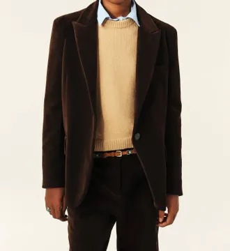 BA&SH Boop Jacket In Brown