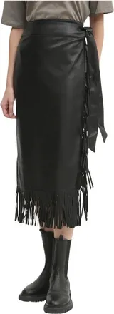 Never Fully Dressed Dames, Rokken, Zwart, Maat: XS Leer