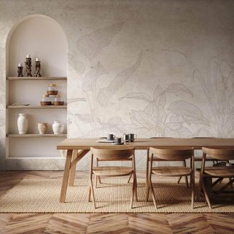 OEM Carta Da Parati Artgeist Subtle Exotic Plants Vibrante 400x280 Cm