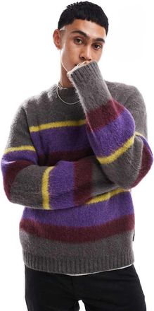 Carhartt Work in Progress Merton - Maglione beige multicolore a righe-Neutro