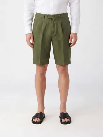 Boglioli Shorts sartoriali in lino al ginocchio con tasche America