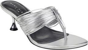 Marc Fisher Pamilla Sandal in Silver at Nordstrom Rack, Size 8.5
