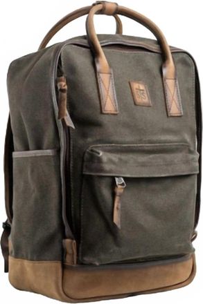 StS Ranchwear Mens Foreman Western Backpack In Dark Canvas Brown