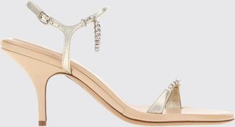 Chlo&eacute; Sandali Zia in pelle dagnello con strass e tacco alto a stiletto