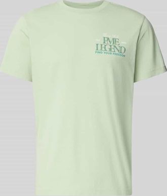 PME Legend T-Shirt mit Label-Print und Rundhalsausschnitt in Hellgruen, Gr&ouml;&szlig;e XXXL