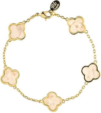 Rivka Friedman 18K Plated Mother Of Pearl Bracelet