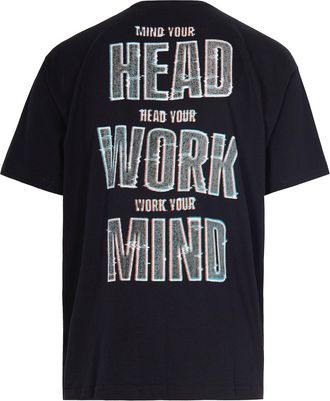 Carhartt Work in Progress Mens T-Shirt Mind Your Head Black Organic Cotton Single Jersey T-Shirts And Polos