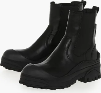Dsquared2 Stivaletti Chelsea URBAN in Pelle con Suola Carrarmata Dsquared2