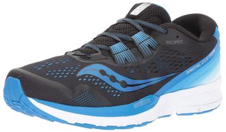 Saucony Mens Zealot Iso 3 Running Shoe, Black/Blue, 8 Medium US