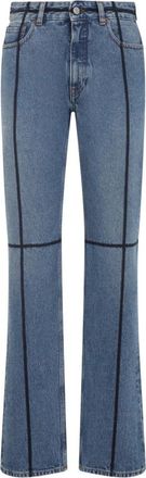 Maison Margiela Jeans, Dames, Blauw, W26, Katoen, Blauwe Jeans voor Vrouwen Aw 25