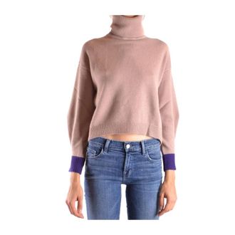 Pinko Pinko, Truien & Vesten, Dames, Roze, M, Wol, Turtleneck Trui